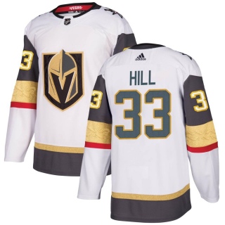 Men's Adin Hill Vegas Golden Knights Adidas Away Jersey - Authentic White