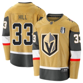 Men's Adin Hill Vegas Golden Knights Fanatics Branded Breakaway 2020/21 Alternate 2023 Stanley Cup Final Jersey - Premier Gold