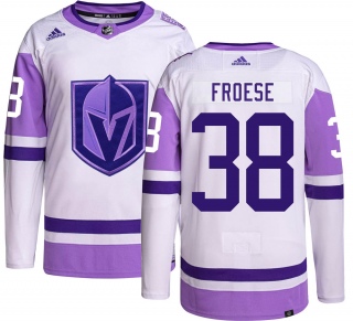 Men's Byron Froese Vegas Golden Knights Adidas Hockey Fights Cancer Jersey - Authentic