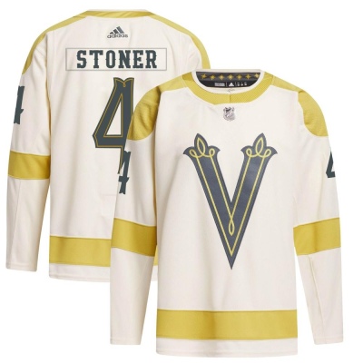 Men's Clayton Stoner Vegas Golden Knights Adidas 2024 Winter Classic Primegreen Jersey - Authentic Cream