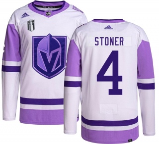 Men's Clayton Stoner Vegas Golden Knights Adidas Hockey Fights Cancer 2023 Stanley Cup Final Jersey - Authentic