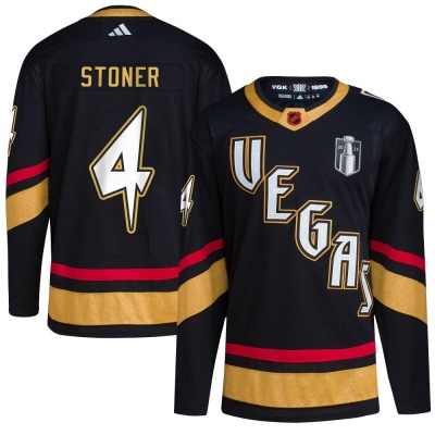 Men's Clayton Stoner Vegas Golden Knights Adidas Reverse Retro 2.0 2023 Stanley Cup Final Jersey - Authentic Black