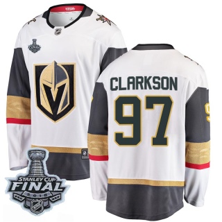 Men's David Clarkson Vegas Golden Knights Fanatics Branded Away 2018 Stanley Cup Final Patch Jersey - Breakaway White