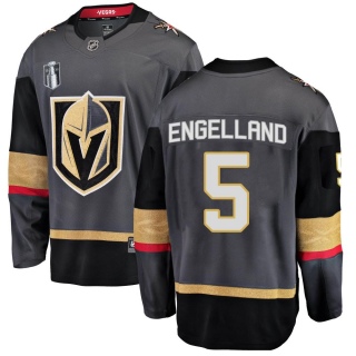 Men's Deryk Engelland Vegas Golden Knights Fanatics Branded Home 2023 Stanley Cup Final Jersey - Breakaway Black