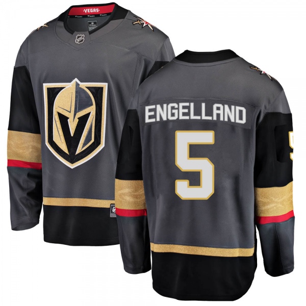 Men's Deryk Engelland Vegas Golden Knights Fanatics Branded Home Jersey - Breakaway Black