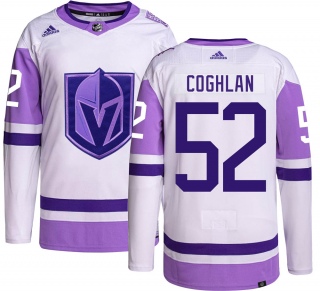 Men's Dylan Coghlan Vegas Golden Knights Adidas Hockey Fights Cancer Jersey - Authentic