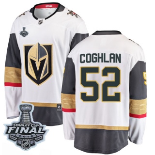 Men's Dylan Coghlan Vegas Golden Knights Fanatics Branded Away 2018 Stanley Cup Final Patch Jersey - Breakaway White