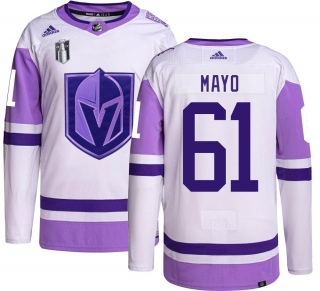 Men's Dysin Mayo Vegas Golden Knights Adidas Hockey Fights Cancer 2023 Stanley Cup Final Jersey - Authentic