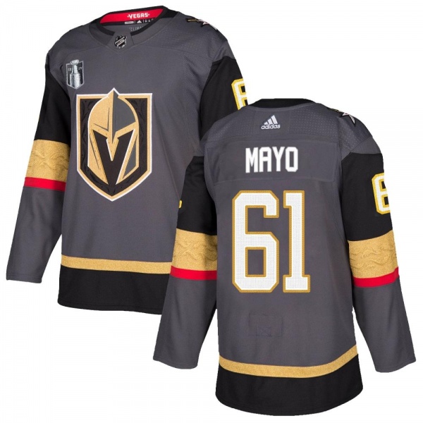 Men's Dysin Mayo Vegas Golden Knights Adidas Home 2023 Stanley Cup Final Jersey - Authentic Gray