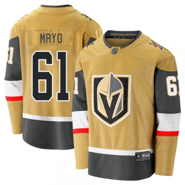 Men's Dysin Mayo Vegas Golden Knights Fanatics Branded Breakaway 2020/21 Alternate Jersey - Premier Gold