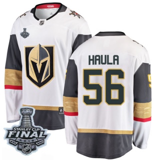 Men's Erik Haula Vegas Golden Knights Fanatics Branded Away 2018 Stanley Cup Final Patch Jersey - Breakaway White