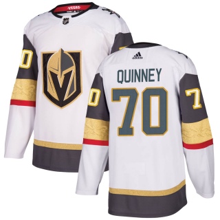 Men's Gage Quinney Vegas Golden Knights Adidas Away Jersey - Authentic White