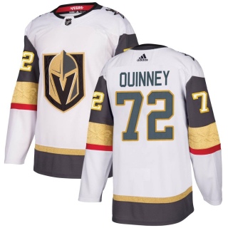 Men's Gage Quinney Vegas Golden Knights Adidas Away Jersey - Authentic White
