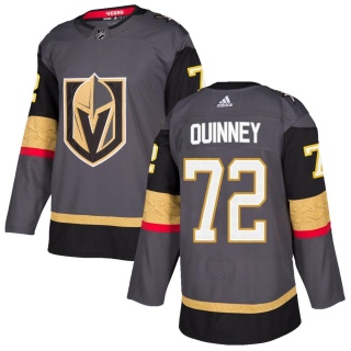 Men's Gage Quinney Vegas Golden Knights Adidas Home Jersey - Authentic Gray