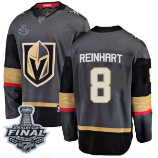 Men's Griffin Reinhart Vegas Golden Knights Fanatics Branded Home 2018 Stanley Cup Final Patch Jersey - Breakaway Black