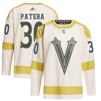 Men's Jiri Patera Vegas Golden Knights Adidas 2024 Winter Classic Primegreen Jersey - Authentic Cream