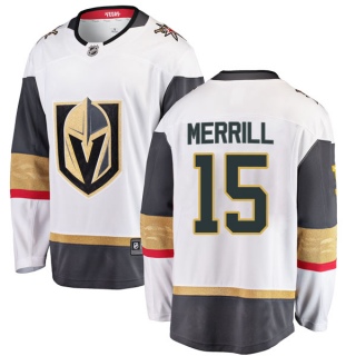 Men's Jon Merrill Vegas Golden Knights Fanatics Branded Away Jersey - Breakaway White