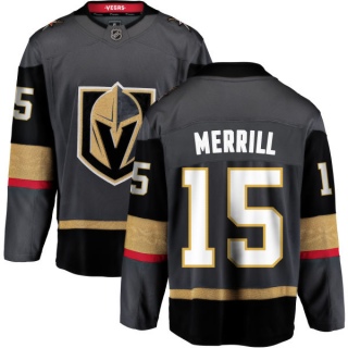 Men's Jon Merrill Vegas Golden Knights Fanatics Branded Home Jersey - Breakaway Black