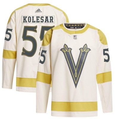 Men's Keegan Kolesar Vegas Golden Knights Adidas 2024 Winter Classic Primegreen Jersey - Authentic Cream