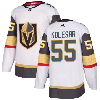 Men's Keegan Kolesar Vegas Golden Knights Adidas ized Away Jersey - Authentic White