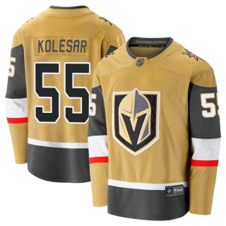 Men's Keegan Kolesar Vegas Golden Knights Fanatics Branded Breakaway 2020/21 Alternate Jersey - Premier Gold