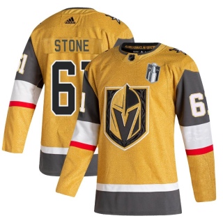 Men's Mark Stone Vegas Golden Knights Adidas 2020/21 Alternate 2023 Stanley Cup Final Jersey - Authentic Gold