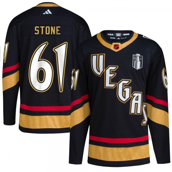Men's Mark Stone Vegas Golden Knights Adidas Reverse Retro 2.0 2023 Stanley Cup Final Jersey - Authentic Black