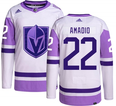 Men's Michael Amadio Vegas Golden Knights Adidas Hockey Fights Cancer Jersey - Authentic