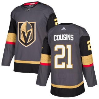 Men's Nick Cousins Vegas Golden Knights Adidas ized Home Jersey - Authentic Gray