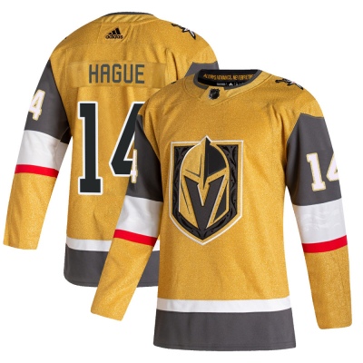 Men's Nicolas Hague Vegas Golden Knights Adidas 2020/21 Alternate Jersey - Authentic Gold