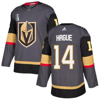 Men's Nicolas Hague Vegas Golden Knights Adidas Home 2023 Stanley Cup Final Jersey - Authentic Gray