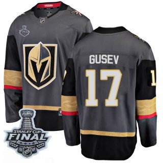 Men's Nikita Gusev Vegas Golden Knights Fanatics Branded Home 2018 Stanley Cup Final Patch Jersey - Breakaway Black