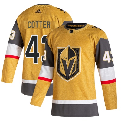 Men's Paul Cotter Vegas Golden Knights Adidas 2020/21 Alternate Jersey - Authentic Gold