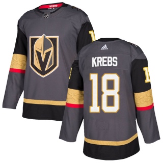 Men's Peyton Krebs Vegas Golden Knights Adidas Home Jersey - Authentic Gray