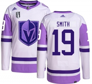 Men's Reilly Smith Vegas Golden Knights Adidas Hockey Fights Cancer 2023 Stanley Cup Final Jersey - Authentic