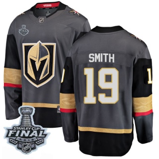 Men's Reilly Smith Vegas Golden Knights Fanatics Branded Home 2018 Stanley Cup Final Patch Jersey - Breakaway Black