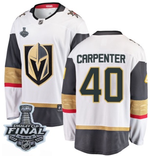 Men's Ryan Carpenter Vegas Golden Knights Fanatics Branded Away 2018 Stanley Cup Final Patch Jersey - Breakaway White