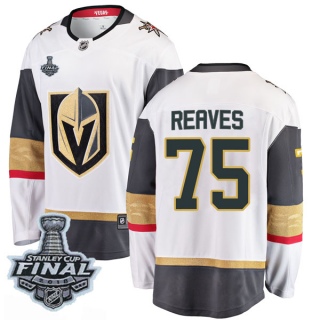 Men's Ryan Reaves Vegas Golden Knights Fanatics Branded Away 2018 Stanley Cup Final Patch Jersey - Breakaway White