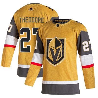 Men's Shea Theodore Vegas Golden Knights Adidas 2020/21 Alternate Jersey - Authentic Gold