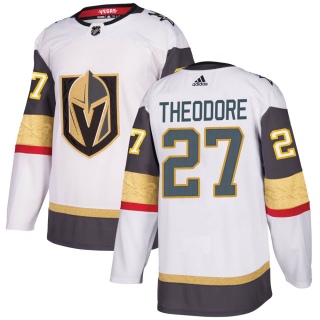 Men's Shea Theodore Vegas Golden Knights Adidas Away Jersey - Authentic White