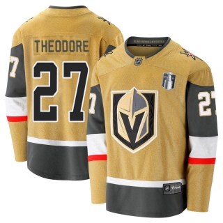 Men's Shea Theodore Vegas Golden Knights Fanatics Branded Breakaway 2020/21 Alternate 2023 Stanley Cup Final Jersey - Premier Go