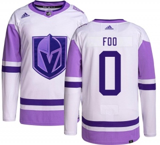 Men's Spencer Foo Vegas Golden Knights Adidas Hockey Fights Cancer Jersey - Authentic