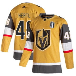 Men's Tomas Hertl Vegas Golden Knights Adidas 2020/21 Alternate 2023 Stanley Cup Final Jersey - Authentic Gold