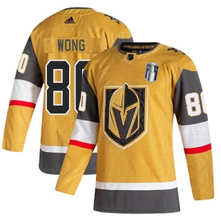Men's Tyler Wong Vegas Golden Knights Adidas 2020/21 Alternate 2023 Stanley Cup Final Jersey - Authentic Gold