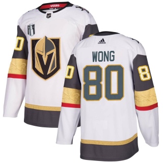 Men's Tyler Wong Vegas Golden Knights Adidas Away 2023 Stanley Cup Final Jersey - Authentic White