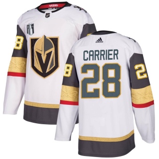 Men's William Carrier Vegas Golden Knights Adidas Away 2023 Stanley Cup Final Jersey - Authentic White