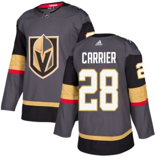 Men's William Carrier Vegas Golden Knights Adidas Jersey - Authentic Gray
