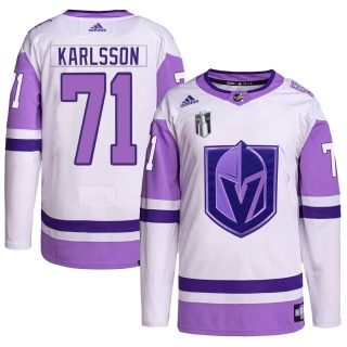 Men's William Karlsson Vegas Golden Knights Adidas Hockey Fights Cancer Primegreen 2023 Stanley Cup Final Jersey - Authentic Whi