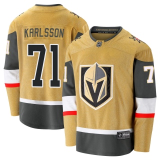 Men's William Karlsson Vegas Golden Knights Fanatics Branded Breakaway 2020/21 Alternate Jersey - Premier Gold