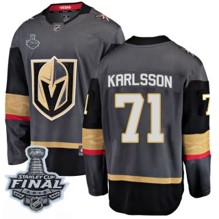 Men's William Karlsson Vegas Golden Knights Fanatics Branded Home 2018 Stanley Cup Final Patch Jersey - Breakaway Black